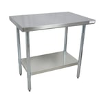 image of BK Resources CVT-6036 60" Stainless Steel Top 54" - 62" Work Table