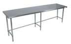 image of BK Resources CVTOB-9624 96" Stainless Steel Top 85" - Work Table