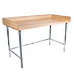 image of BK Resources MBTGOB-7230 72" Bakers Top Work Table