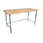 image of BK Resources MFTSOB-9636 96" Wood Top Work Table