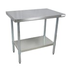 image of BK Resources QVT-7230 72" Stainless Steel Top 63" - Work Table