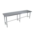 image of BK Resources QVTOB-9624 96" Stainless Steel Top 85" - Work Table