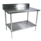 image of BK Resources QVTR5-3630 36" Stainless Steel Top - 38" Work Table