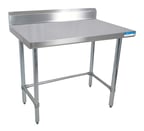 image of BK Resources QVTR5OB-3630 36" Stainless Steel Top - 38" Work Table