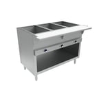 image of BK Resources STE-3-120-EN 40" Electric Steam Table, (3) Open Pan Wells
