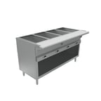 image of BK Resources STE-4-120-EN 58" Electric Steam Table, (4) Open Pan Wells