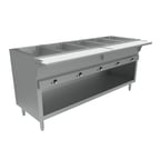 image of BK Resources STE-5-120-EN 72" Electric Steam Table, (5) Open Pan Wells