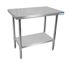 image of BK Resources SVT-7224 72" Stainless Steel Top 63" - Work Table