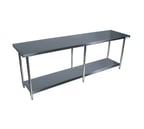 image of BK Resources SVT-9630 96" Stainless Steel Top 85" - Work Table