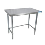 image of BK Resources SVTOB-1860 60" Stainless Steel Top 54" - 62" Work Table
