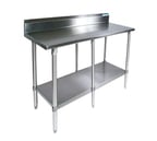 image of BK Resources SVTR5-9624 96" Stainless Steel Top 85" - Work Table