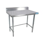 image of BK Resources SVTR5OB-8424 84" Stainless Steel Top 73" - Work Table