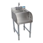 image of BK Resources UB4-21-1014HSS12-P-G 18" Underbar Blender Station, 1 Compartment without Drainboard