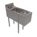 image of BK Resources UB4-21-SS12-GR-PG Underbar Sink Units