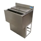 image of BK Resources UBB-18-IBCP48-7 43" Underbar Ice Bin with 7-Circuit Cold Plate, 140 lbs Capacity