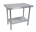 image of BK Resources VTT-7230 72" Stainless Steel Top 63" - Work Table