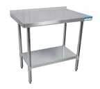 image of BK Resources VTTR-7230 72" Stainless Steel Top 63" - Work Table
