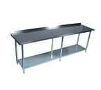 image of BK Resources VTTR-9630 96" Stainless Steel Top 85" - Work Table
