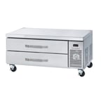 image of Blue Air BACB53M-HC 53" 2 Drawers Refrigerated Chef Base w/ Marine Edge, 8.6 cu. ft.