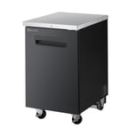 image of Blue Air BBB23-1B-HC 23" One Solid Door Back Bar Cooler, Black Finish