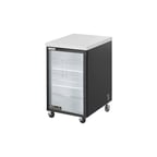 image of Blue Air BBB23-1SG-HC 23" One Glass Door Back Bar Cooler, Stainless Steel