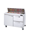 image of Blue Air BLPT60-D2R-HC 60" Sandwich & Salad Prep Table w/ 2 Drawers and 1 Door, 16 pans, 16.7 cu. ft.