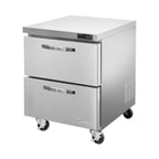 image of Blue Air BLUR28-D2-HC 27" One Section Undercounter Refrigerator, 2 Drawers, 7 cu. ft.