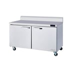 image of Blue Air BLUR60-WT-HC 60" 2-Section Worktop Refrigerator w/ 2 Doors, 16.5 cu. ft.