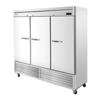 image of Blue Air BSF72-HC 81" Three Section Reach-In Freezer w/ 3 Solid Doors, Bottom Mount, 72 cu. ft.