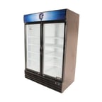image of Bison Refrig BGM-49 52" 2-Section Merchandiser Refrigerator w/ Swing Glass Door, 48 cu. ft.