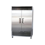 image of Bison Refrig BRF-46 54" Two Section Reach-In Freezer w/ 2 Solid Doors, Bottom Mount, 46 cu. ft.
