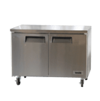 image of Bison Refrig BUF-48 48" 2-Section Undercounter Freezer w/ 2 Doors, 12 cu. ft.