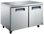 image of Bison Refrig KUF48 48" 2-Section Komodo Undercounter Freezer w/ 2 Doors, 12 cu. ft.
