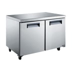 image of Bison Refrig KUR48 48" Two Section Undercounter Refrigerator w/ 1 Door, 12 cu. ft.