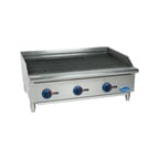 image of Globe C36CB-SR 36" Chefmate® Countertop Gas Radiant Charbroiler w/ (3) Burners, 105.000 BTU