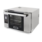 image of Cadco XAFT-03HS-TD Single-Deck Electric Convection Oven w/ Digital Controls, Half-Size, 3 Shelves