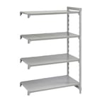 image of Cambro CPA182464V4480 Camshelving Premium Vented 4-Shelf Add-On Shelving Unit - 18" x 24" x 64"