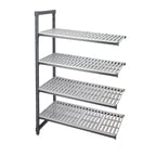 image of Cambro EA184864V4580 Camshelving® Elements 4 Shelf Vented Add-On Unit - 18" x 48" x 64"