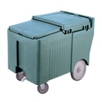 image of Cambro ICS175LB401 Plastic Mobile Ice Bin / Ice Caddy, 175 lb, Slate Blue
