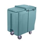 image of Cambro ICS175T401 Plastic Tall Mobile Ice Bin / Ice Caddy, 175 lb, Slate Blue