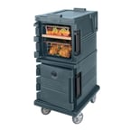 image of Cambro UPC600191 Ultra Camcarts® Granite Gray Insulated Food Pan Carrier w/ 8 Pan Capacity