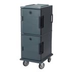 image of Cambro UPC800191 Ultra Camcart® Front Loading Granite Gray Insulated Food Pan Carrier 