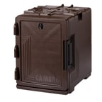 image of Cambro UPCS400131 S-Series Ultra Pan Carrier®  Front Loading Insulated Food Pan Carrier - Dark Brown