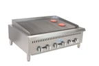 image of Comstock-Castle CCHRB36 36" Countertop Gas Radiant Charbroiler w/ (6) Burners, 120.000 BTU