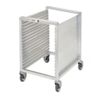 image of Channel 615 16 Pan End Load Semi-Enclosed Aluminum Bun / Sheet Pan Rack 