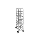 image of Channel AXDUPR8 Heavy-Duty Universal Aluminum Platter Rack w/ 8 Shelf Capaciy