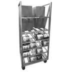 image of Channel CSBR-80M Heavy Duty Mobile Can & Storage Rack, Holds (80) #10 Cans 