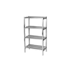 image of Channel DR2436-4 NSF All-Welded 4 Shelf Aluminum Dunnage Shelving - 36" x 24" x 64"