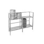 image of Channel KSR48 4 Keg All-Welded Aluminum Keg Rack - 48"W x 20"D x 55"H