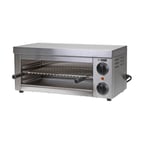 image of Adcraft CHM-1200W 24" Countertop Electric Cheesemelter w/ 4 Rack Positions, 1200W
